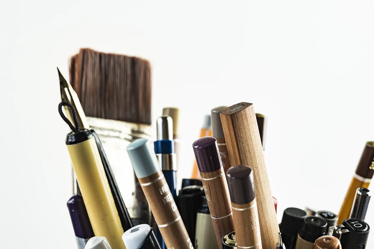 pens, brushes, art materials, art, artistic, arts and crafts, artsy, close up, creativity, education, ink, pencils, writing, drawing, pens, art, education, education, education, education, education, writing, writing, writing, drawing, drawing. Printmaking Supplies: Date Labels and Stock Rotation