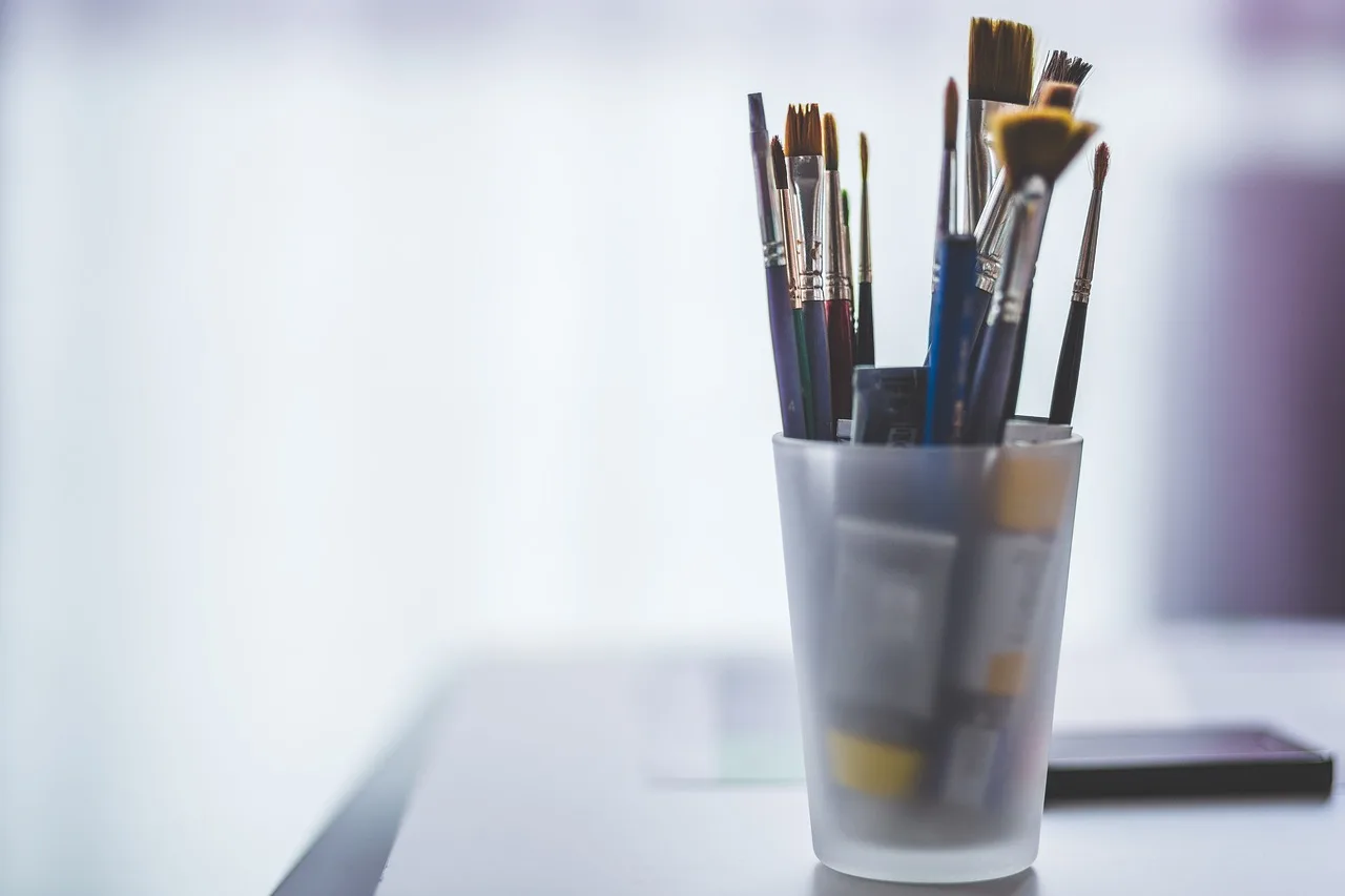 paint, brushes, paint tubes, paint brushes, artistic, creative, art materials, oil paint, painting materials, arts, artist, paint, paint brushes, paint brushes, creative, art materials, artist, artist, artist, artist, artist. Printmaking workspaces: power, paper and water
