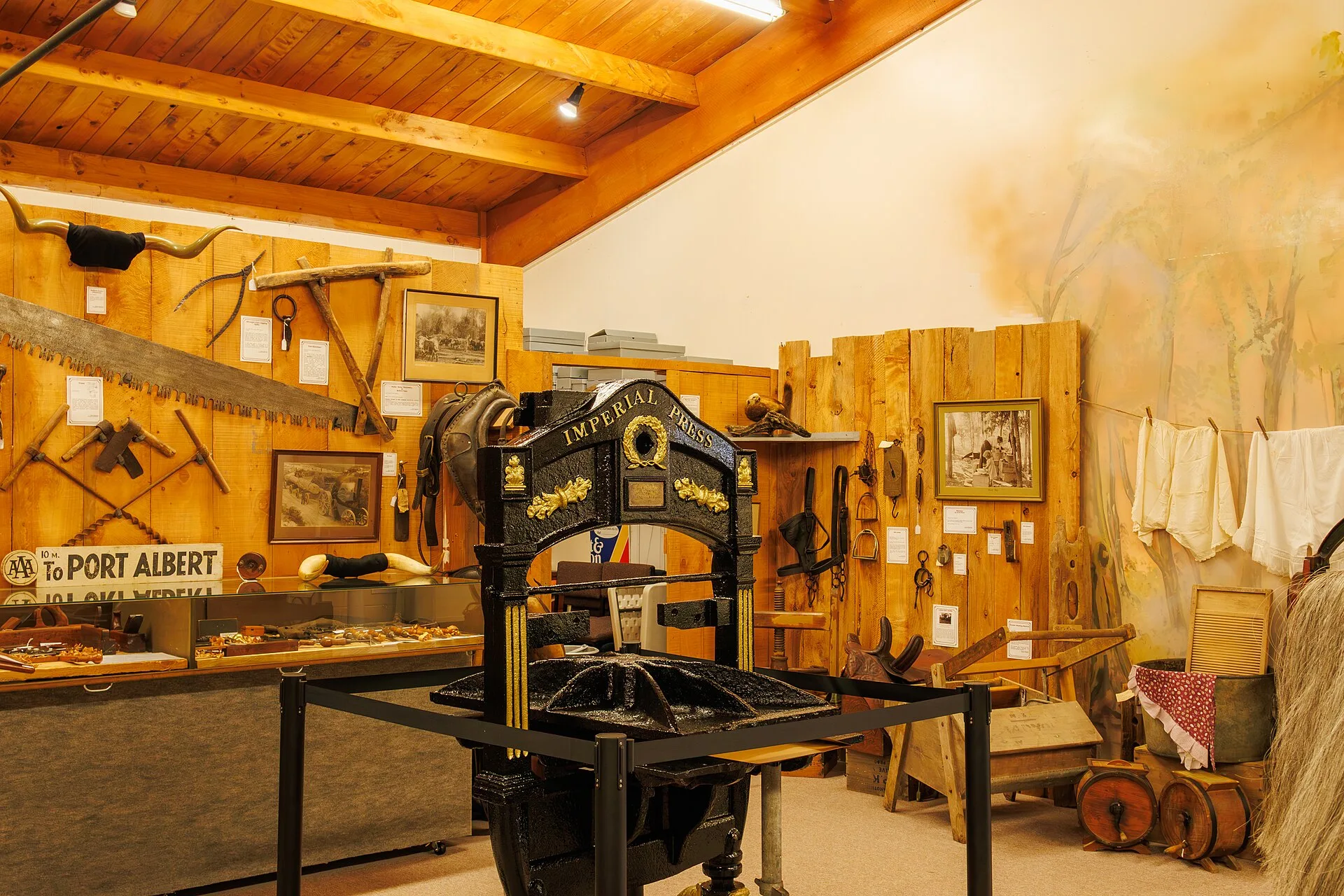 The original printing press brought by the settlers knowns as 'Albertlanders'. Albertland Heritage Museum in Wellsford, New Zealand. Used Printing Press Market in Canada: Local Channels